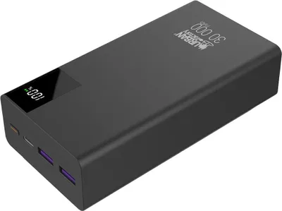 Image de Powerbank Bigee 30000mAh 3 ports USB 2A+C Noir Urban Factory