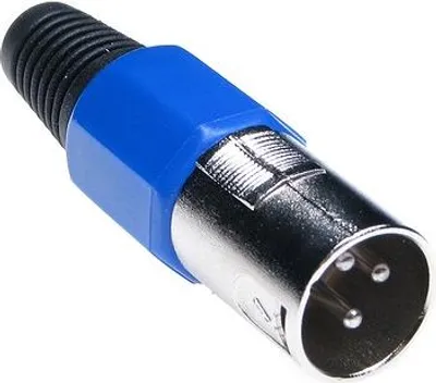 Immagine prodotto di Spina Microfono Blu A 3 Pin