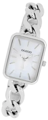 Imagen del producto de Oozoo Damenuhr: Reloj de pulsera para mujer, acero inoxidable plateado, movimiento de cuarzo, esfera analógica, modelo D3UOC11130