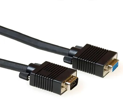 Produktbild von ACT AK4231, 15 m, VGA (D-Sub), VGA (D-Sub), Stecker, Buchse, Schwarz