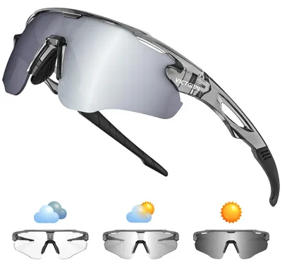 Produktbild von Victgoal Fahrradbrille Herren Damen Selbsttönend, TR90 Rahmen, UV400 Schutz