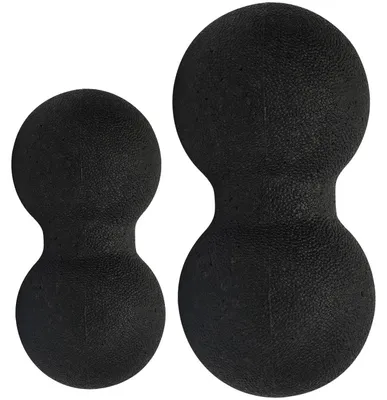 Produktbild von 2er-Set Duo-Faszienmassage-Bälle für punktuelle Rückenmassage - Gezielte Verspannungslösung-Faszientraining-Muskellockerung - Ø 8 & 12 cm