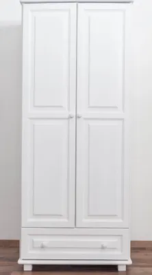 Produktbild von Dielenschrank Landhaus Kiefer, Farbe: Weiß 190x80x60 cm