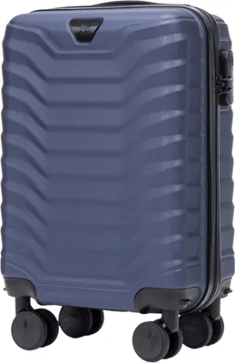 Obrázok produktu pre Wings PEAFOWL 18" kabínový kufor modrý, ABS+, 4 kolieska, 28 l, teleskopická rukoväť