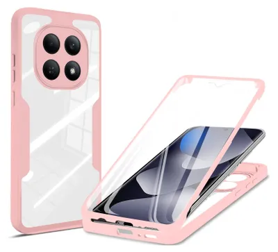Produktbild von 360° Grad Hülle für Xiaomi Redmi Note 15 5G / Poco M8 5G vollschutz Integriertem Displayschutz in Rosa