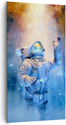 Produktbild von Bild auf Leinwand - Leinwandbild - Einteilig - Astronaut Licht Kosmos - 65x120cm - Wand Bild - Wanddeko - Wandbilder - Leinwanddruck - Bilder - Wanddekoration - Leinwand bilder - PA65x120-4672