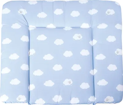 Produktbild von roba Wickelauflage 'Kleine Wolke blau', weiche Wickelunterlage 85 x 75cm, Polyurethanbeschichtet