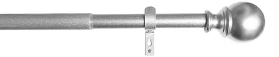 Obrázok produktu pre Výsuvná záclonová tyč „Köln“ 170–335 cm strieborná Ø22/25 mm Kompletná sada na okamžitú montáž, 2021191