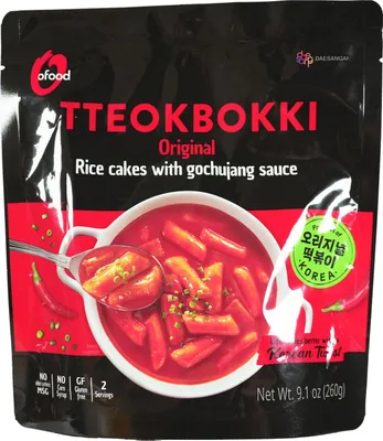 Produktbild von Kluski ryżowe Tteokbokki w sosie słodko-ostrym 260 g