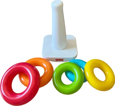 Produktbild von Fisher-Price Eco Farbring Pyramide, Stapelspiel, 100% -Kunststoff, 0,5 Jahr(e), Kunststoff, Mehrfarbig