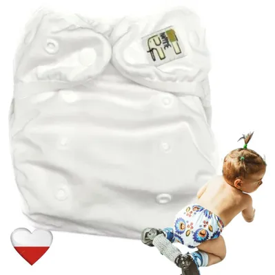 Produktbild von Mini-Taschenwindeln aus Bambus, weiß, wiederverwendbar, NappiMe