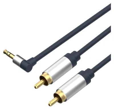 Immagine prodotto di spina angolare da 3,5 mm a 2xspina RCA 5 m