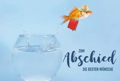 Produktbild von Abschied - Glückwunschkarte im Format 11,5 x 17 cm mit Umschlag