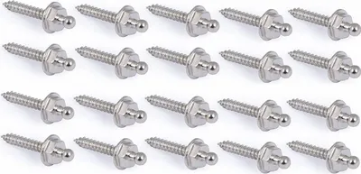 Produktbild von TENAX®-Set 20/30/50/100 Stk. Schrauben Ø 3,4 mm 22 mm Edelstahl vernickelt Größe: 20er Set