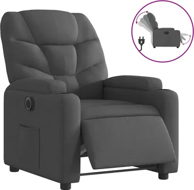 Produktbild von vidaXL Relaxsessel Elektrisch Schwarz Stoff