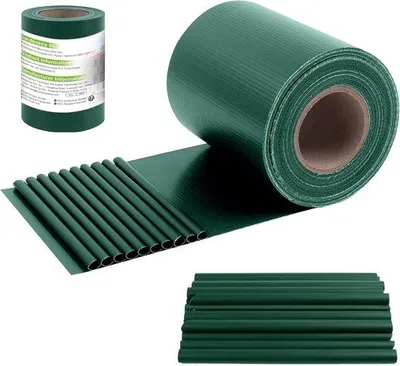 Zdjęcie produktu dla Folia ogrodowa 450 g/m², zielona, 35 m x 19 cm, osłona przed wzrokiem