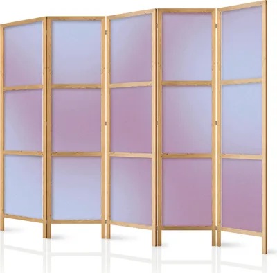 Obrázek produktu pro Japonský paraván Pozadí a vzory 225x172 cm 5dílný růžový