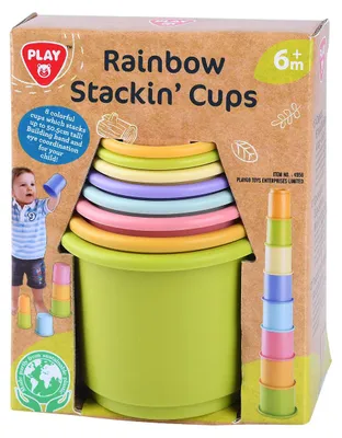 Obrázok produktu pre PLAYGO, sada dúhových stohovacích pohárov, 8 kusov, 4956