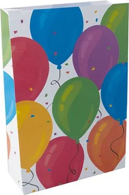 Produktbild von Papstar Partytüten, Papier 28 x 19 x 7 cm "Ballon", 10 x 10 Stück