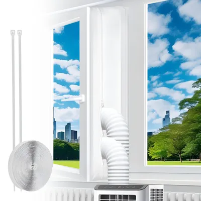Immagine prodotto di Solidchoice - Kit universale per condizionatori d'aria per finestre, completo di copertura isolante da 400 cm
