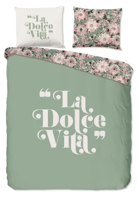 Immagine prodotto di Biancheria da letto "Vita" - Verde - (200x220 cm) - 100% cotone