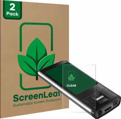 Produktbild von 2x ScreenLeaf Schutzfolie für Intenso Video Shooter 2,4" nachhaltiger Displayschutz Display Schutz Folie Klar Transparent