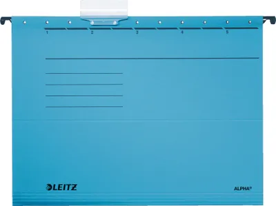 Image de LEITZ 1985-30-35 5x dossiers suspendus ALPHA® bleu(T)