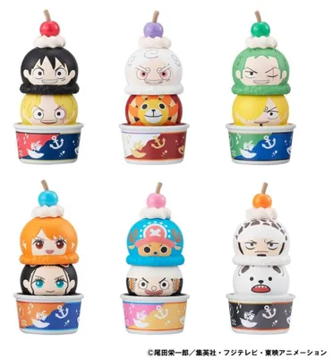 Obrázek produktu pro Sada sběratelských figurek One Piece Tsumichen, výška 8 cm, sortiment (6 kusů)