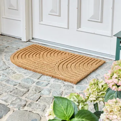 Obrázek produktu pro Kokosová podložka pod dveře, rozměry 45 x 75 cm, protiskluzová