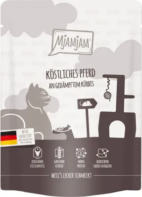 Produktbild von Mjamjam 300gx6 Pferd an gedämpftem Kürbis