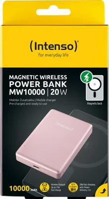 Produktbild von Intenso MW10000 Magnetische Powerbank, Farbe:Rosa