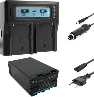 Produktbild von 1x Akku + Lader für Sony BP-U90 BP-U30 BP-U60 BP-U95 7800 mAh (14,4V)