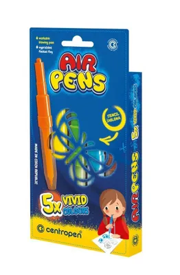Immagine prodotto di Pennarelli per soffiare 1500/5 Centropen - Colori vivaci / set da 5