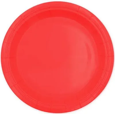 Produktbild von Rote Geburtstags-Pappteller 18cm 6St.