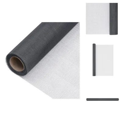 Immagine prodotto di vidaXL Zanzariera in fibra di vetro 112x2000 cm Grigio - Pannelli di recinzione