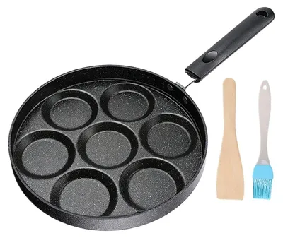 Image de Poêle à crêpes en fonte avec 7 alvéoles