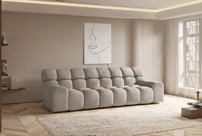 Produktbild von DOMO-HOME Duża sofa CAMPILE - Nowoczesny i funkcjonalny design z wysokim komfortem | Wolnostojąca z wysokiej jakości materiałów | Szerokość 288 cm | Kolor beżowy