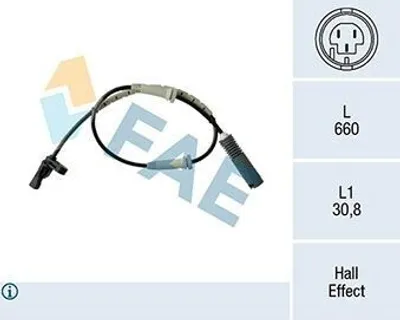 Produktbild von FAE ABS Sensor Raddrehzahl Vorne für BMW 3 Touring (E91) 78183