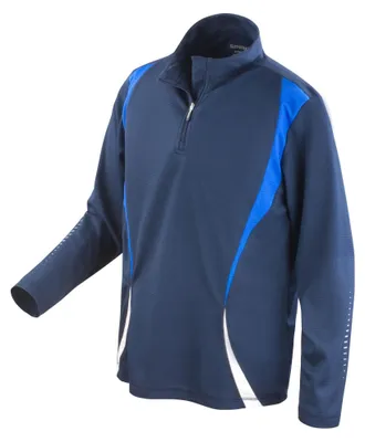 Produktbild von Spiro - "Trial" Base Layer Oberteil für Herren/Damen Uni - Training LT512 (S) (Marineblau/Königsblau/Weiß)