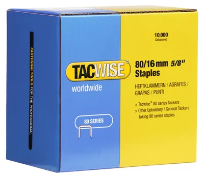 Produktbild von TACWISE Heftklammern 80/16 mm verzinkt 10.000 Stück