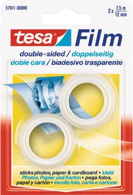 Produktbild von TESA 57911, 7,5 m, Transparent, Polypropylen (PP), 2 Stück(e)
