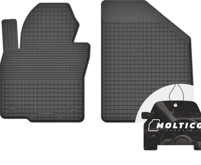 Produktbild von Vorne Gummimatten mit Rand Auto Fußmatten Gummi Automatten Passgenau 2-teilig Set - passend für Honda City VI ab 2013