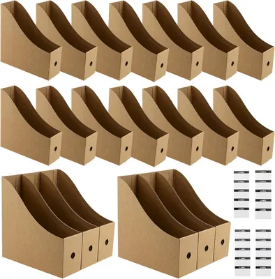 Produktbild von Stehsammler 26 x 9 x 27 cm, 20 Stück, braunes Kraftpapier, für Büro