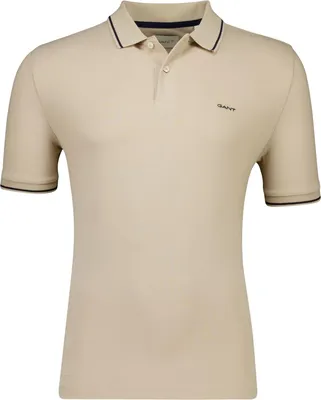 Produktbild von Gant Polo beige 2-Knopf Baumwolle