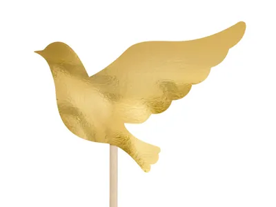 Produktbild von Cake Topper Erstkommunion 31,5cm gold 6er Set