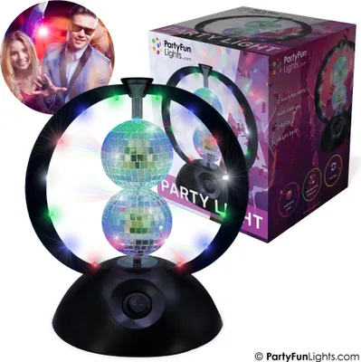 Image de PartyFunLights Lampe de fête rotative multicolore alimentée par USB