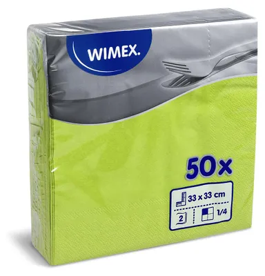 Obrázok produktu pre Servítky 33x33/50ks 2ks žlto-zelené