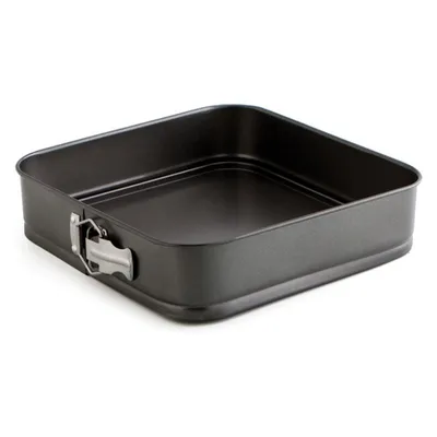 Produktbild von Quid Sweet Grey Backform, quadratisch, abnehmbar, lackierter Stahl, 28 cm, Karbo