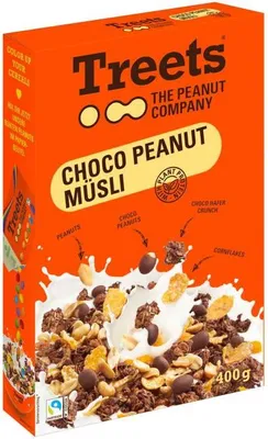 Produktbild von Treets - The Peanut Company Choco Peanut Müsli 400g