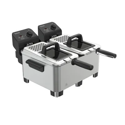 Produktbild von Tefal Double Pro FR3610, Fritteuse, 2 kg, 7 l, Metall, 190 °C, Doppel